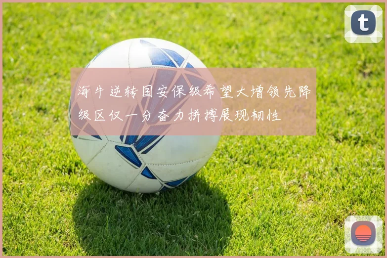 海牛逆转国安保级希望大增领先降级区仅一分奋力拼搏展现韧性